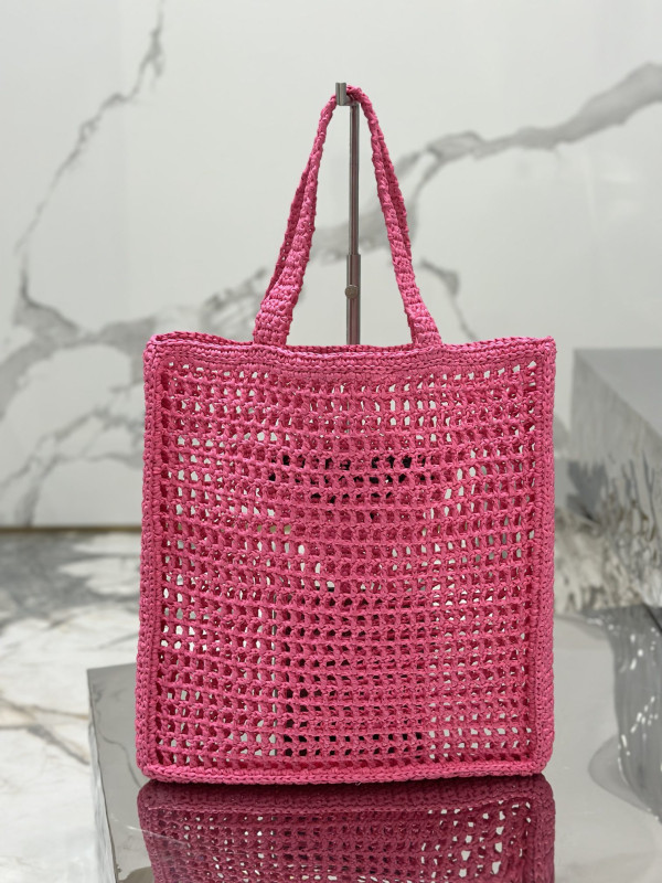 PRADA Crochet tote bag [C1TLT-074343] CELINE CHANEL ACCESSORIES LOEWE SHOES LOUIS VUITTON DIRO YSL OTHER BRAND HANDBAGS BALENCIAGA BOTTEGA VENETA GOYARD HERMES BURBERRY VALENTINO GUCCI FENDI MIUMIU CHLOE PRADA BVLGARI SUITCASE NEW ARRIVAL 