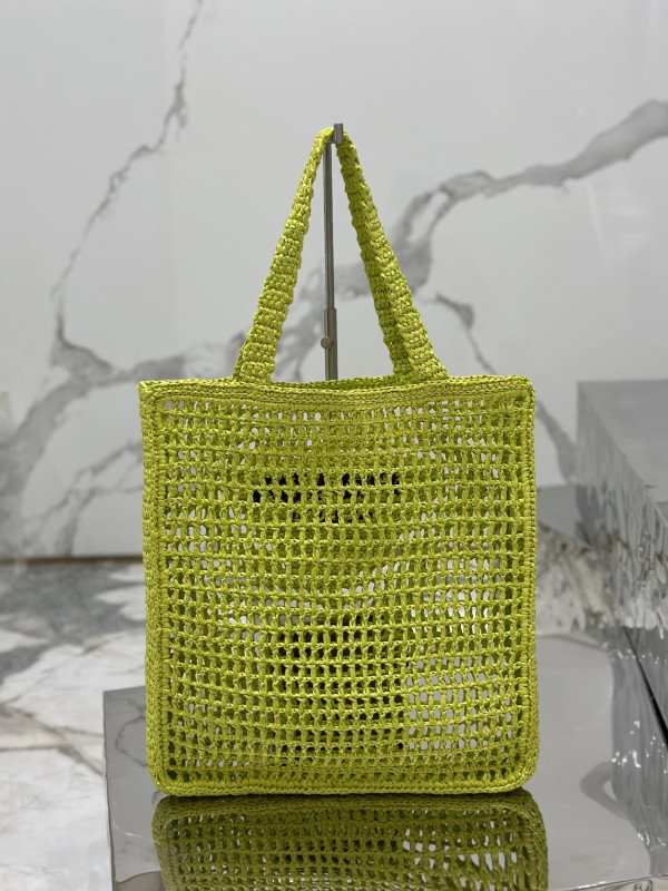 PRADA Crochet tote bag [C1TLT-074301] CELINE CHANEL ACCESSORIES LOEWE SHOES LOUIS VUITTON DIRO YSL OTHER BRAND HANDBAGS BALENCIAGA BOTTEGA VENETA GOYARD HERMES BURBERRY VALENTINO GUCCI FENDI MIUMIU CHLOE PRADA BVLGARI SUITCASE NEW ARRIVAL 