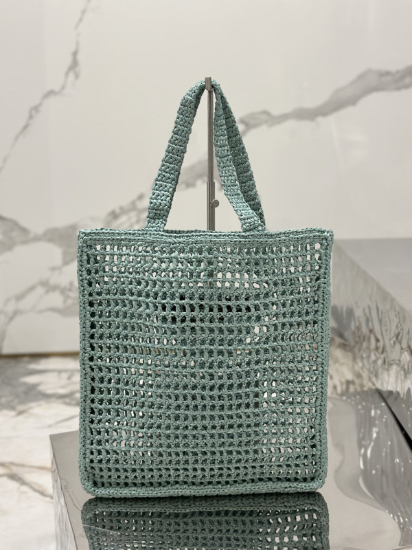 PRADA Crochet tote bag [C1TLT-074216] CELINE CHANEL ACCESSORIES LOEWE SHOES LOUIS VUITTON DIRO YSL OTHER BRAND HANDBAGS BALENCIAGA BOTTEGA VENETA GOYARD HERMES BURBERRY VALENTINO GUCCI FENDI MIUMIU CHLOE PRADA BVLGARI SUITCASE NEW ARRIVAL 