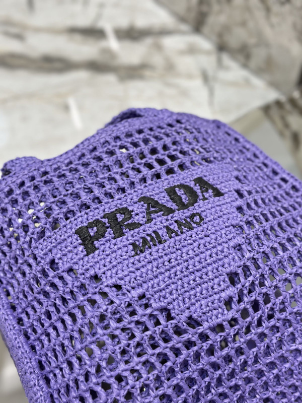 PRADA Crochet tote bag [C1TLT-073021] CELINE CHANEL ACCESSORIES LOEWE SHOES LOUIS VUITTON DIRO YSL OTHER BRAND HANDBAGS BALENCIAGA BOTTEGA VENETA GOYARD HERMES BURBERRY VALENTINO GUCCI FENDI MIUMIU CHLOE PRADA BVLGARI SUITCASE NEW ARRIVAL 