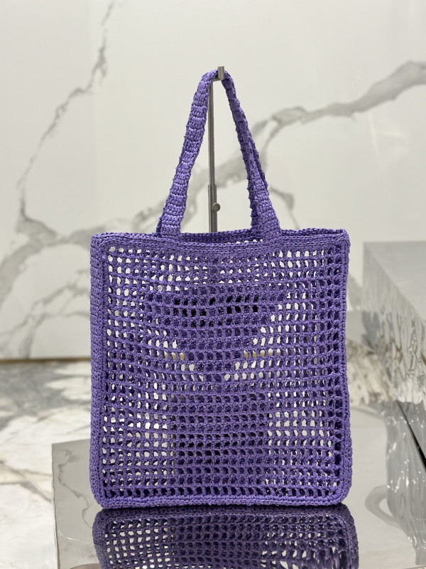 PRADA Crochet tote bag [C1TLT-073021] CELINE CHANEL ACCESSORIES LOEWE SHOES LOUIS VUITTON DIRO YSL OTHER BRAND HANDBAGS BALENCIAGA BOTTEGA VENETA GOYARD HERMES BURBERRY VALENTINO GUCCI FENDI MIUMIU CHLOE PRADA BVLGARI SUITCASE NEW ARRIVAL 