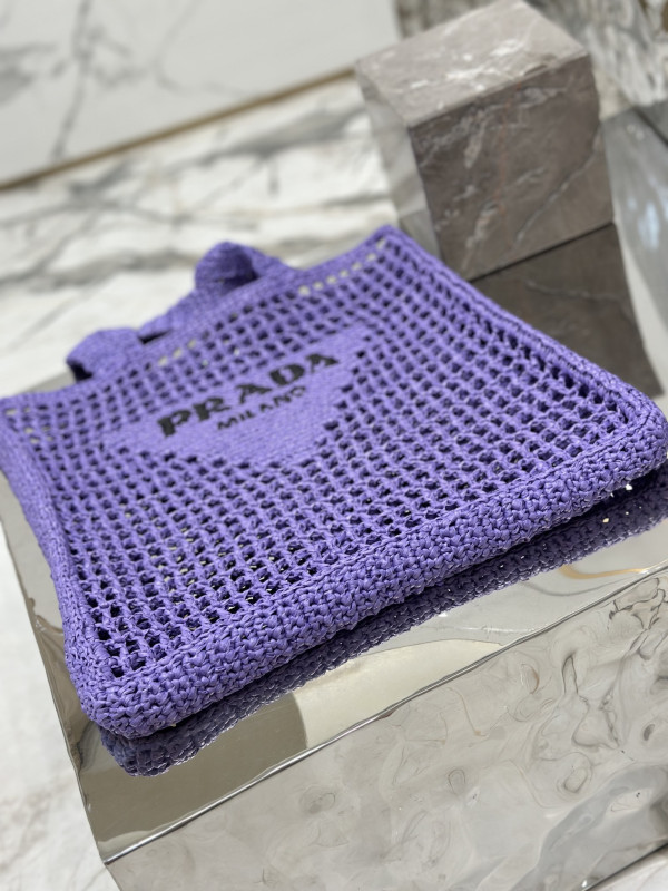 PRADA Crochet tote bag [C1TLT-073021] CELINE CHANEL ACCESSORIES LOEWE SHOES LOUIS VUITTON DIRO YSL OTHER BRAND HANDBAGS BALENCIAGA BOTTEGA VENETA GOYARD HERMES BURBERRY VALENTINO GUCCI FENDI MIUMIU CHLOE PRADA BVLGARI SUITCASE NEW ARRIVAL 