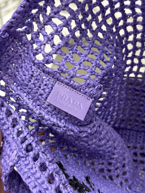 PRADA Crochet tote bag [C1TLT-073021] CELINE CHANEL ACCESSORIES LOEWE SHOES LOUIS VUITTON DIRO YSL OTHER BRAND HANDBAGS BALENCIAGA BOTTEGA VENETA GOYARD HERMES BURBERRY VALENTINO GUCCI FENDI MIUMIU CHLOE PRADA BVLGARI SUITCASE NEW ARRIVAL 