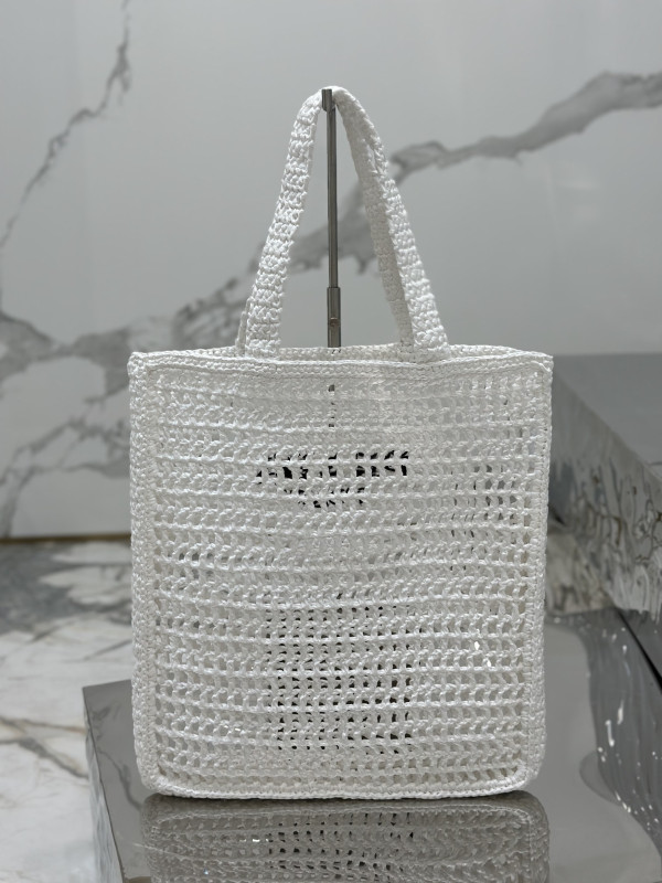 PRADA Crochet tote bag [C1TLT-072706] CELINE CHANEL ACCESSORIES LOEWE SHOES LOUIS VUITTON DIRO YSL OTHER BRAND HANDBAGS BALENCIAGA BOTTEGA VENETA GOYARD HERMES BURBERRY VALENTINO GUCCI FENDI MIUMIU CHLOE PRADA BVLGARI SUITCASE NEW ARRIVAL 