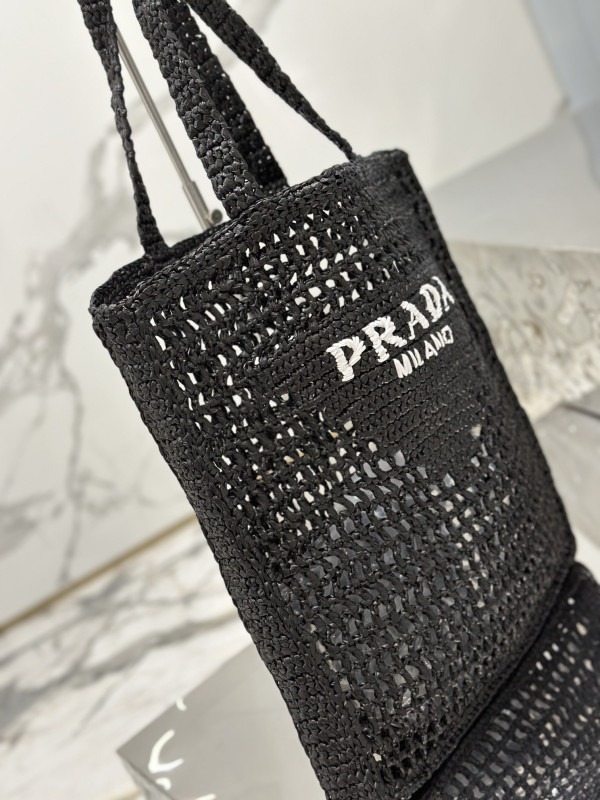 PRADA Crochet tote bag [C1TLT-072626] CELINE CHANEL ACCESSORIES LOEWE SHOES LOUIS VUITTON DIRO YSL OTHER BRAND HANDBAGS BALENCIAGA BOTTEGA VENETA GOYARD HERMES BURBERRY VALENTINO GUCCI FENDI MIUMIU CHLOE PRADA BVLGARI SUITCASE NEW ARRIVAL 
