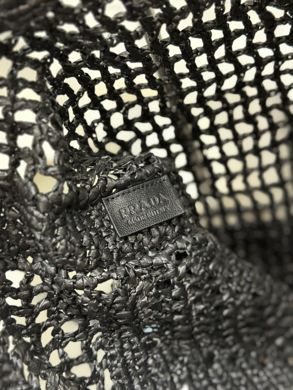 PRADA Crochet tote bag [C1TLT-072626] CELINE CHANEL ACCESSORIES LOEWE SHOES LOUIS VUITTON DIRO YSL OTHER BRAND HANDBAGS BALENCIAGA BOTTEGA VENETA GOYARD HERMES BURBERRY VALENTINO GUCCI FENDI MIUMIU CHLOE PRADA BVLGARI SUITCASE NEW ARRIVAL 