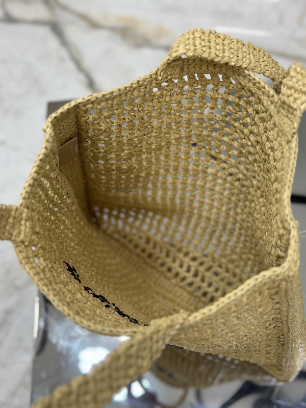 PRADA Crochet tote bag [C1TLT-072424] CELINE CHANEL ACCESSORIES LOEWE SHOES LOUIS VUITTON DIRO YSL OTHER BRAND HANDBAGS BALENCIAGA BOTTEGA VENETA GOYARD HERMES BURBERRY VALENTINO GUCCI FENDI MIUMIU CHLOE PRADA BVLGARI SUITCASE NEW ARRIVAL 