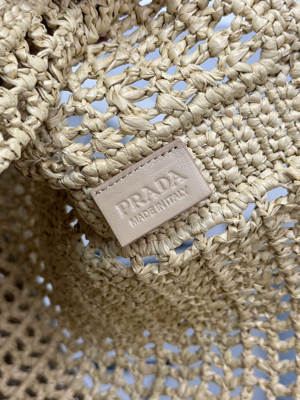 PRADA Crochet tote bag [C1TLT-072424] CELINE CHANEL ACCESSORIES LOEWE SHOES LOUIS VUITTON DIRO YSL OTHER BRAND HANDBAGS BALENCIAGA BOTTEGA VENETA GOYARD HERMES BURBERRY VALENTINO GUCCI FENDI MIUMIU CHLOE PRADA BVLGARI SUITCASE NEW ARRIVAL 