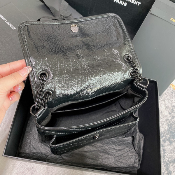 YSL NIKI BABY-22*16*12CM [C1TLT-034128] CELINE CHANEL ACCESSORIES LOEWE SHOES LOUIS VUITTON DIRO YSL OTHER BRAND HANDBAGS BALENCIAGA BOTTEGA VENETA GOYARD HERMES BURBERRY VALENTINO GUCCI FENDI MIUMIU CHLOE PRADA BVLGARI SUITCASE NEW ARRIVAL 