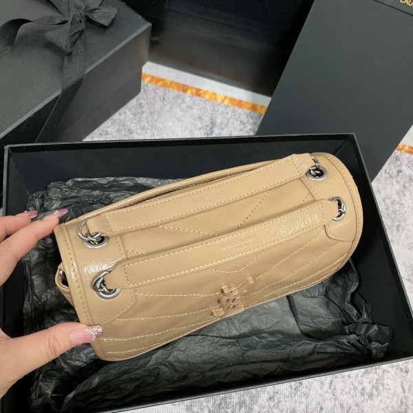 YSL NIKI BABY-22*16*12CM [C1TLT-031120] CELINE CHANEL ACCESSORIES LOEWE SHOES LOUIS VUITTON DIRO YSL OTHER BRAND HANDBAGS BALENCIAGA BOTTEGA VENETA GOYARD HERMES BURBERRY VALENTINO GUCCI FENDI MIUMIU CHLOE PRADA BVLGARI SUITCASE NEW ARRIVAL 
