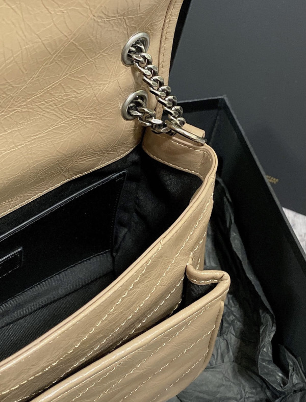 YSL NIKI BABY-22*16*12CM [C1TLT-031120] CELINE CHANEL ACCESSORIES LOEWE SHOES LOUIS VUITTON DIRO YSL OTHER BRAND HANDBAGS BALENCIAGA BOTTEGA VENETA GOYARD HERMES BURBERRY VALENTINO GUCCI FENDI MIUMIU CHLOE PRADA BVLGARI SUITCASE NEW ARRIVAL 