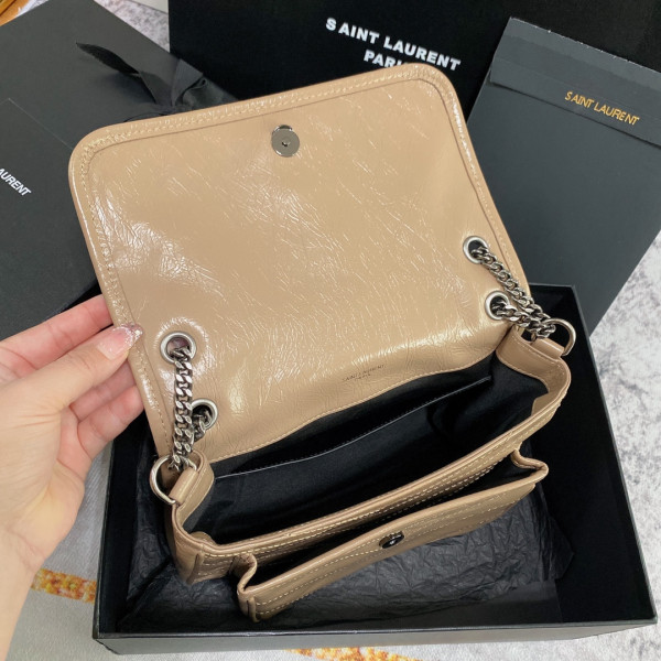 YSL NIKI BABY-22*16*12CM [C1TLT-031120] CELINE CHANEL ACCESSORIES LOEWE SHOES LOUIS VUITTON DIRO YSL OTHER BRAND HANDBAGS BALENCIAGA BOTTEGA VENETA GOYARD HERMES BURBERRY VALENTINO GUCCI FENDI MIUMIU CHLOE PRADA BVLGARI SUITCASE NEW ARRIVAL 