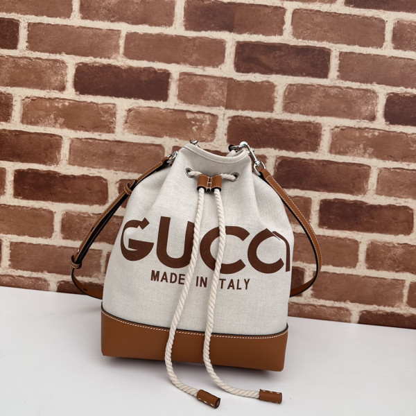 (image for) SMALL SHOULDER BAG WITH GUCCI PRINT-22.5*31*15CM