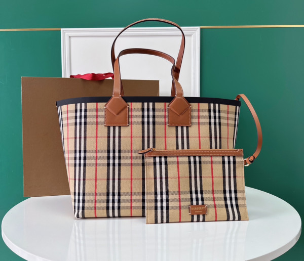 BURBERRY Medium London Tote-51.3*18.5*29CM (image for) BURBERRY Medium London Tote-51.3*18.5*29CM
