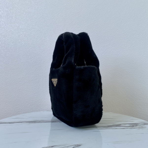 Prada Woolen Bucket Bag-18*15.5*10CM [1BA349-02] CELINE CHANEL ACCESSORIES LOEWE SHOES LOUIS VUITTON DIRO YSL OTHER BRAND HANDBAGS BALENCIAGA BOTTEGA VENETA GOYARD HERMES BURBERRY VALENTINO GUCCI FENDI MIUMIU CHLOE PRADA BVLGARI SUITCASE NEW ARRIVAL 