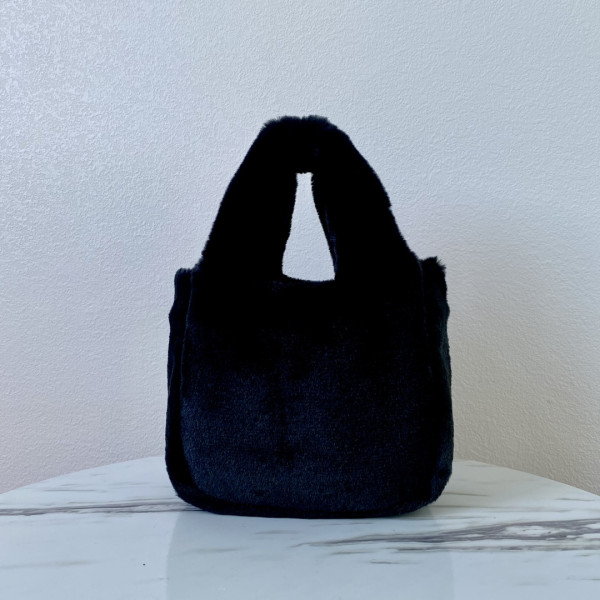 Prada Woolen Bucket Bag-18*15.5*10CM [1BA349-02] CELINE CHANEL ACCESSORIES LOEWE SHOES LOUIS VUITTON DIRO YSL OTHER BRAND HANDBAGS BALENCIAGA BOTTEGA VENETA GOYARD HERMES BURBERRY VALENTINO GUCCI FENDI MIUMIU CHLOE PRADA BVLGARI SUITCASE NEW ARRIVAL 