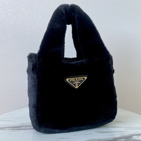 Prada Woolen Bucket Bag-18*15.5*10CM [1BA349-02] CELINE CHANEL ACCESSORIES LOEWE SHOES LOUIS VUITTON DIRO YSL OTHER BRAND HANDBAGS BALENCIAGA BOTTEGA VENETA GOYARD HERMES BURBERRY VALENTINO GUCCI FENDI MIUMIU CHLOE PRADA BVLGARI SUITCASE NEW ARRIVAL 