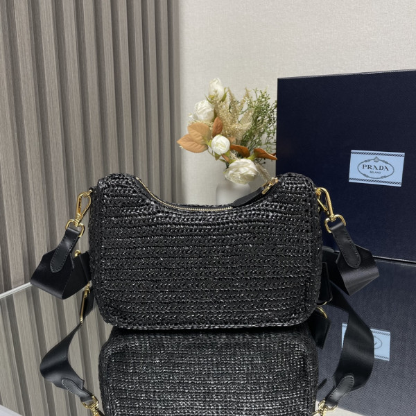 Prada Re-Edition 2005 crochet bag-23*16*7CM [1BH204-07] CELINE CHANEL ACCESSORIES LOEWE SHOES LOUIS VUITTON DIRO YSL OTHER BRAND HANDBAGS BALENCIAGA BOTTEGA VENETA GOYARD HERMES BURBERRY VALENTINO GUCCI FENDI MIUMIU CHLOE PRADA BVLGARI SUITCASE NEW ARRIVAL 