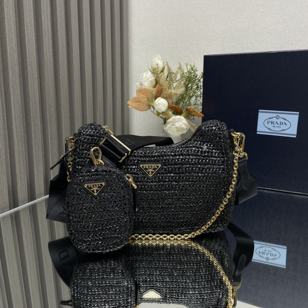 Prada Re-Edition 2005 crochet bag-23*16*7CM [1BH204-07] CELINE CHANEL ACCESSORIES LOEWE SHOES LOUIS VUITTON DIRO YSL OTHER BRAND HANDBAGS BALENCIAGA BOTTEGA VENETA GOYARD HERMES BURBERRY VALENTINO GUCCI FENDI MIUMIU CHLOE PRADA BVLGARI SUITCASE NEW ARRIVAL 