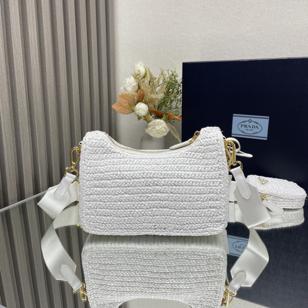 Prada Re-Edition 2005 crochet bag-23*16*7CM [1BH204-06] CELINE CHANEL ACCESSORIES LOEWE SHOES LOUIS VUITTON DIRO YSL OTHER BRAND HANDBAGS BALENCIAGA BOTTEGA VENETA GOYARD HERMES BURBERRY VALENTINO GUCCI FENDI MIUMIU CHLOE PRADA BVLGARI SUITCASE NEW ARRIVAL 