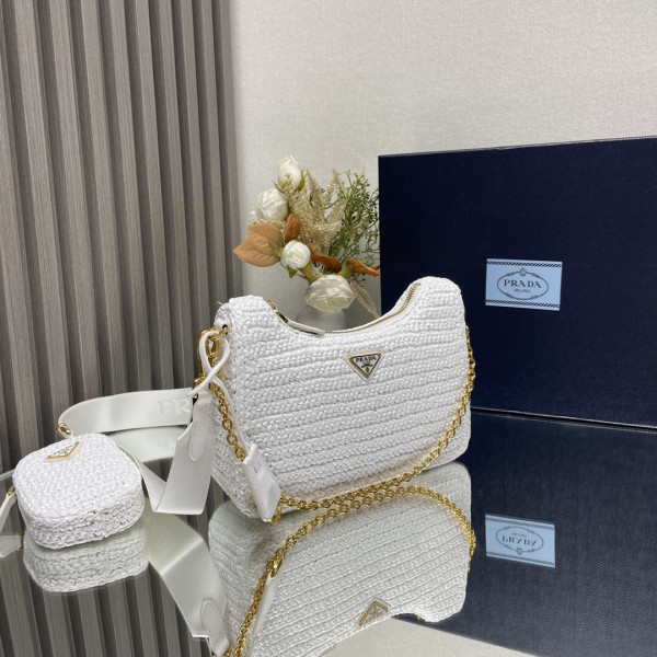 Prada Re-Edition 2005 crochet bag-23*16*7CM [1BH204-06] CELINE CHANEL ACCESSORIES LOEWE SHOES LOUIS VUITTON DIRO YSL OTHER BRAND HANDBAGS BALENCIAGA BOTTEGA VENETA GOYARD HERMES BURBERRY VALENTINO GUCCI FENDI MIUMIU CHLOE PRADA BVLGARI SUITCASE NEW ARRIVAL 