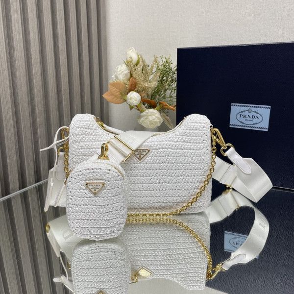 Prada Re-Edition 2005 crochet bag-23*16*7CM [1BH204-06] CELINE CHANEL ACCESSORIES LOEWE SHOES LOUIS VUITTON DIRO YSL OTHER BRAND HANDBAGS BALENCIAGA BOTTEGA VENETA GOYARD HERMES BURBERRY VALENTINO GUCCI FENDI MIUMIU CHLOE PRADA BVLGARI SUITCASE NEW ARRIVAL 