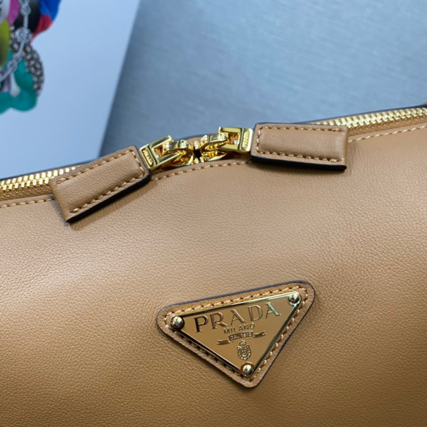 Prada leather handbag-28*18*11CM [1BA444] CELINE CHANEL ACCESSORIES LOEWE SHOES LOUIS VUITTON DIRO YSL OTHER BRAND HANDBAGS BALENCIAGA BOTTEGA VENETA GOYARD HERMES BURBERRY VALENTINO GUCCI FENDI MIUMIU CHLOE PRADA BVLGARI SUITCASE NEW ARRIVAL 