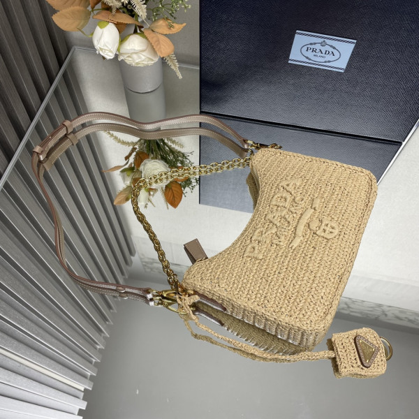 Prada hobo bag-23*17*6.5CM [1BC204-05] CELINE CHANEL ACCESSORIES LOEWE SHOES LOUIS VUITTON DIRO YSL OTHER BRAND HANDBAGS BALENCIAGA BOTTEGA VENETA GOYARD HERMES BURBERRY VALENTINO GUCCI FENDI MIUMIU CHLOE PRADA BVLGARI SUITCASE NEW ARRIVAL 