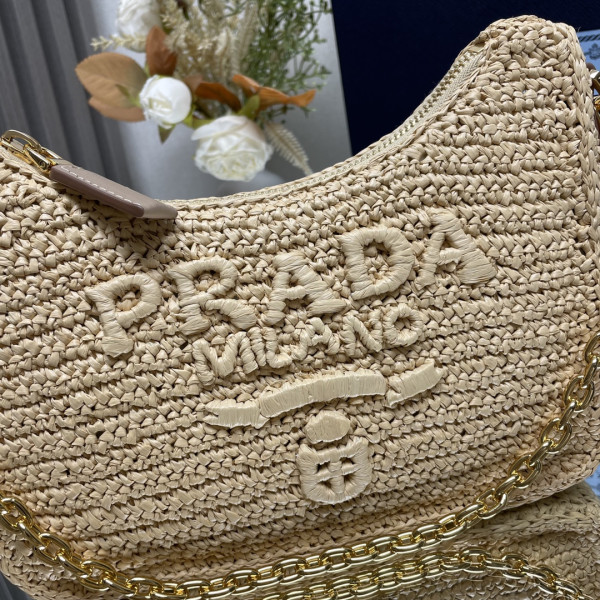 Prada hobo bag-23*17*6.5CM [1BC204-05] CELINE CHANEL ACCESSORIES LOEWE SHOES LOUIS VUITTON DIRO YSL OTHER BRAND HANDBAGS BALENCIAGA BOTTEGA VENETA GOYARD HERMES BURBERRY VALENTINO GUCCI FENDI MIUMIU CHLOE PRADA BVLGARI SUITCASE NEW ARRIVAL 
