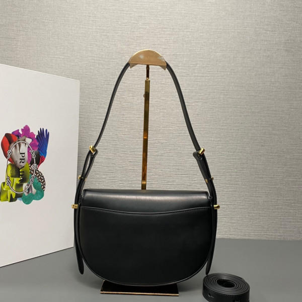 Prada Moon Handbags-22*17*5.5CM [1BD365-02] CELINE CHANEL ACCESSORIES LOEWE SHOES LOUIS VUITTON DIRO YSL OTHER BRAND HANDBAGS BALENCIAGA BOTTEGA VENETA GOYARD HERMES BURBERRY VALENTINO GUCCI FENDI MIUMIU CHLOE PRADA BVLGARI SUITCASE NEW ARRIVAL 