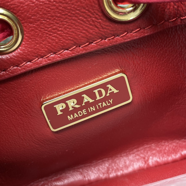 PRADA Shearling Bucket Bag-9-9-6cm [1NR016-03] CELINE CHANEL ACCESSORIES LOEWE SHOES LOUIS VUITTON DIRO YSL OTHER BRAND HANDBAGS BALENCIAGA BOTTEGA VENETA GOYARD HERMES BURBERRY VALENTINO GUCCI FENDI MIUMIU CHLOE PRADA BVLGARI SUITCASE NEW ARRIVAL 