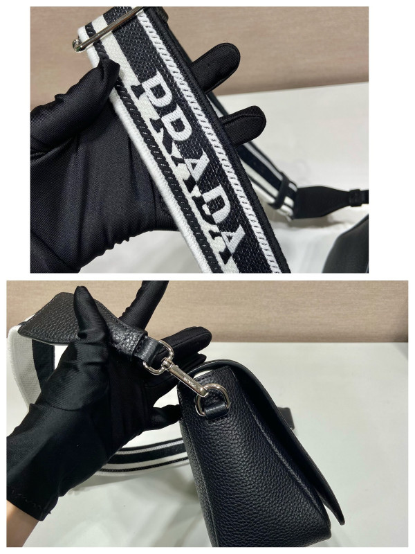 prada Leather shoulder bag-23*18*9CM [1BD314-02] CELINE CHANEL ACCESSORIES LOEWE SHOES LOUIS VUITTON DIRO YSL OTHER BRAND HANDBAGS BALENCIAGA BOTTEGA VENETA GOYARD HERMES BURBERRY VALENTINO GUCCI FENDI MIUMIU CHLOE PRADA BVLGARI SUITCASE NEW ARRIVAL 