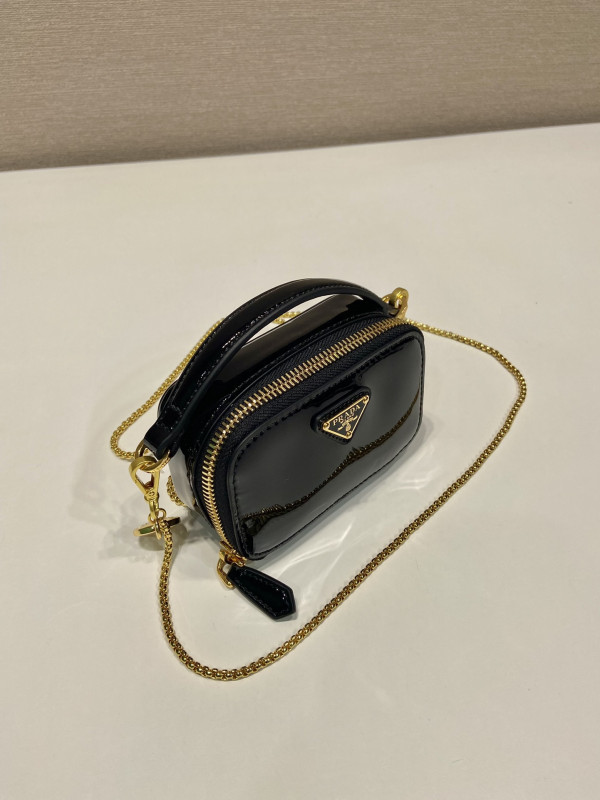 Prada Mini Bag-11*6.5*2.5*CM [1NR025-01] CELINE CHANEL ACCESSORIES LOEWE SHOES LOUIS VUITTON DIRO YSL OTHER BRAND HANDBAGS BALENCIAGA BOTTEGA VENETA GOYARD HERMES BURBERRY VALENTINO GUCCI FENDI MIUMIU CHLOE PRADA BVLGARI SUITCASE NEW ARRIVAL 