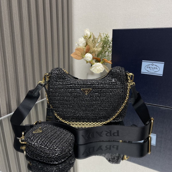 (image for) Prada Re-Edition 2005 crochet bag-23*16*7CM