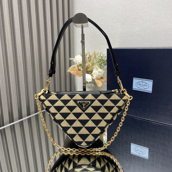 (image for) Prada Triangular sequined pouch-26*16*13CM