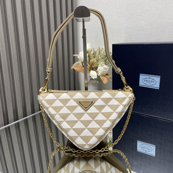 (image for) Prada Triangular sequined pouch-26*16*13CM