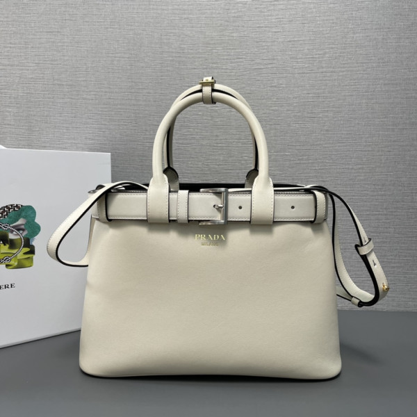 (image for) Prada Buckle large leather handbag with belt-32*23*11CM