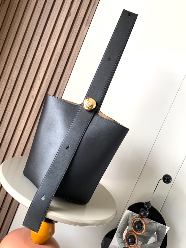 (image for) Lowee Medium Pebble bucket Bag-28*24*23CM