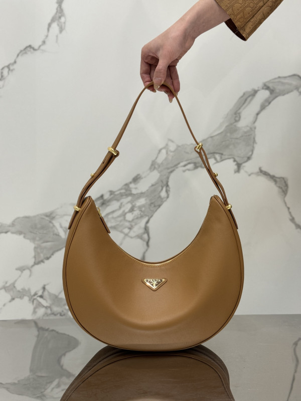 (image for) Prada Arqué leather shoulder bag-35*22.5*8cm