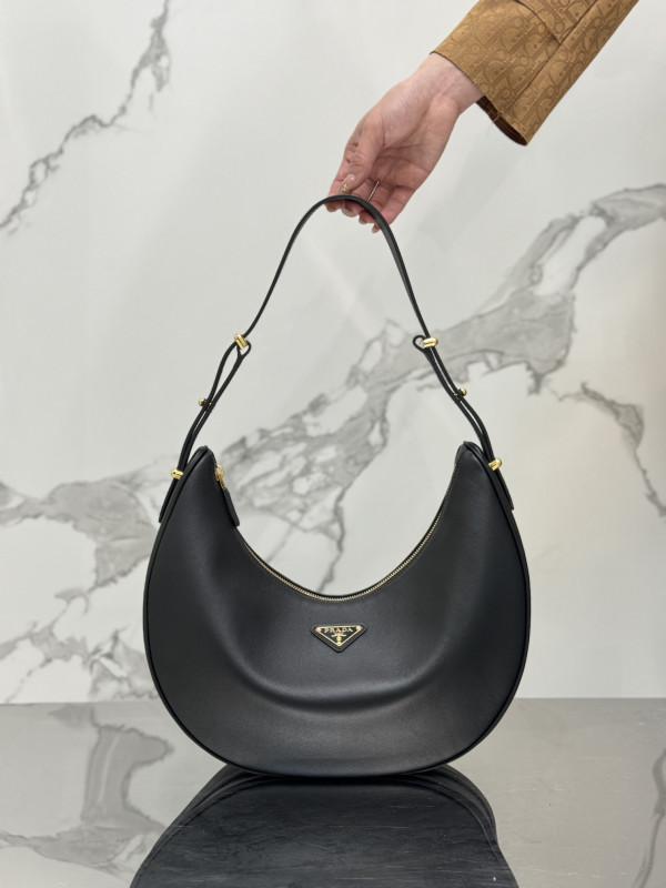 (image for) Prada Arqué leather shoulder bag-35*22.5*8cm