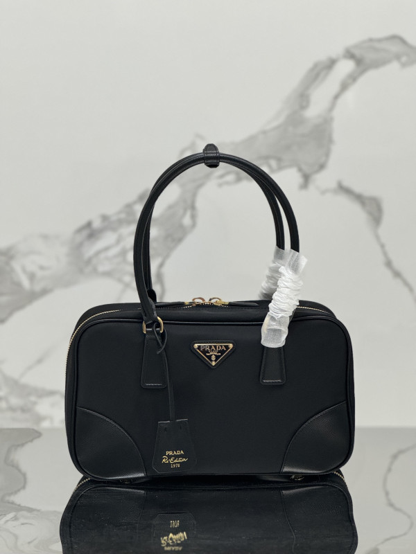 Prada Re-Edition 1978 large Re-Nylon and Saffiano leather two-handle bag (image for) Prada Re-Edition 1978 large Re-Nylon and Saffiano leather two-handle bag