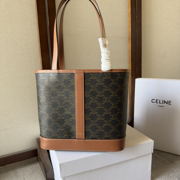 (image for) CELIN* SMALL CABAS IN TRIOMPHE CANVAS-26.5*23*12CM