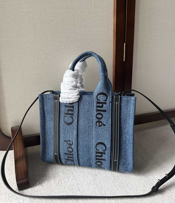 (image for) CHLO? medium woody tote bag-26.5*20*8cm