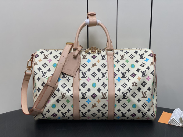 LOUIS VUITTON KEEPALL BANDOULI?RE 50 [M24901白彩] CELINE CHANEL ACCESSORIES LOEWE SHOES LOUIS VUITTON DIRO YSL OTHER BRAND HANDBAGS BALENCIAGA BOTTEGA VENETA GOYARD HERMES BURBERRY VALENTINO GUCCI FENDI MIUMIU CHLOE PRADA BVLGARI SUITCASE NEW ARRIVAL 