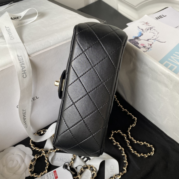 CL FLAP BAG WITH TOP HANDLE-18CM [AS4101-05] CELINE CHANEL ACCESSORIES LOEWE SHOES LOUIS VUITTON DIRO YSL OTHER BRAND HANDBAGS BALENCIAGA BOTTEGA VENETA GOYARD HERMES BURBERRY VALENTINO GUCCI FENDI MIUMIU CHLOE PRADA BVLGARI SUITCASE NEW ARRIVAL 