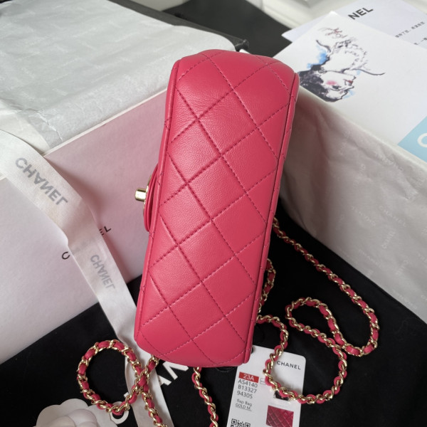 CL FLAP BAG WITH TOP HANDLE-18CM [AS4140-03] CELINE CHANEL ACCESSORIES LOEWE SHOES LOUIS VUITTON DIRO YSL OTHER BRAND HANDBAGS BALENCIAGA BOTTEGA VENETA GOYARD HERMES BURBERRY VALENTINO GUCCI FENDI MIUMIU CHLOE PRADA BVLGARI SUITCASE NEW ARRIVAL 