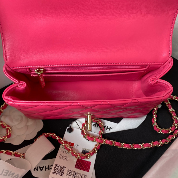 CL FLAP BAG WITH TOP HANDLE-18CM [AS4140-03] CELINE CHANEL ACCESSORIES LOEWE SHOES LOUIS VUITTON DIRO YSL OTHER BRAND HANDBAGS BALENCIAGA BOTTEGA VENETA GOYARD HERMES BURBERRY VALENTINO GUCCI FENDI MIUMIU CHLOE PRADA BVLGARI SUITCASE NEW ARRIVAL 