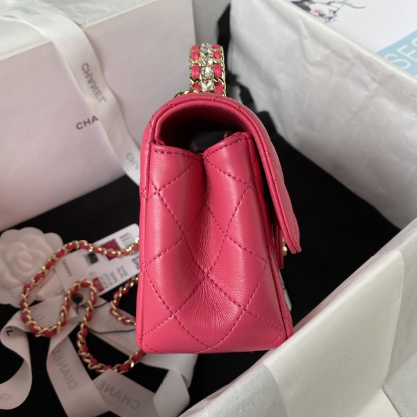 CL FLAP BAG WITH TOP HANDLE-21CM [AS4141-01] CELINE CHANEL ACCESSORIES LOEWE SHOES LOUIS VUITTON DIRO YSL OTHER BRAND HANDBAGS BALENCIAGA BOTTEGA VENETA GOYARD HERMES BURBERRY VALENTINO GUCCI FENDI MIUMIU CHLOE PRADA BVLGARI SUITCASE NEW ARRIVAL 