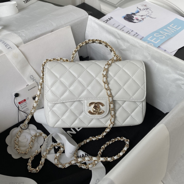 (image for) CL FLAP BAG WITH TOP HANDLE-18CM