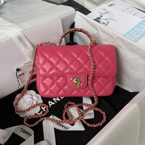 (image for) CL FLAP BAG WITH TOP HANDLE-18CM